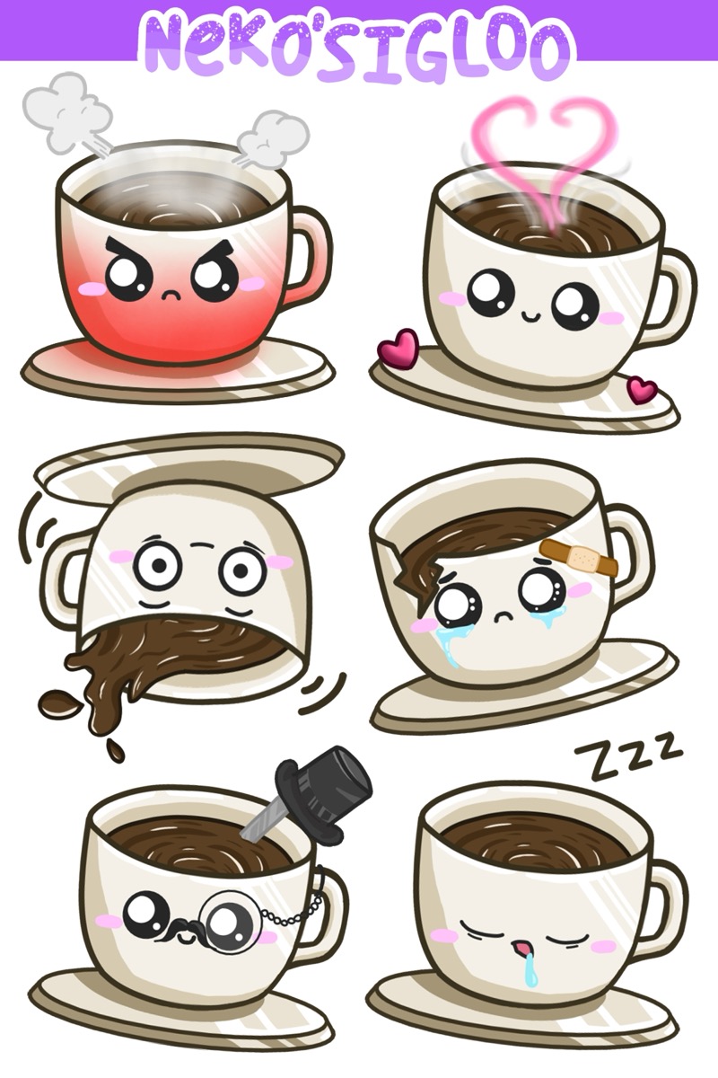 Coffee stickers